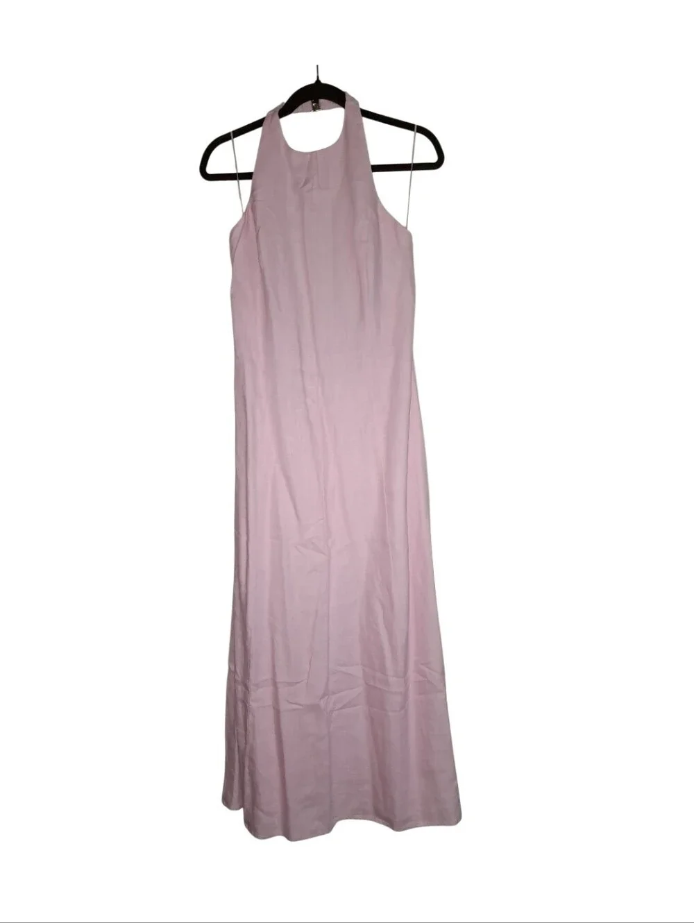 NWT Abercrombie & Fitch Linen High Neck Maxi Dress- LP